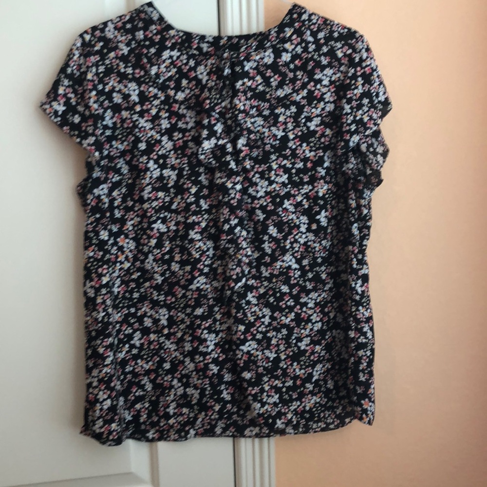 LC ruffled front blouse